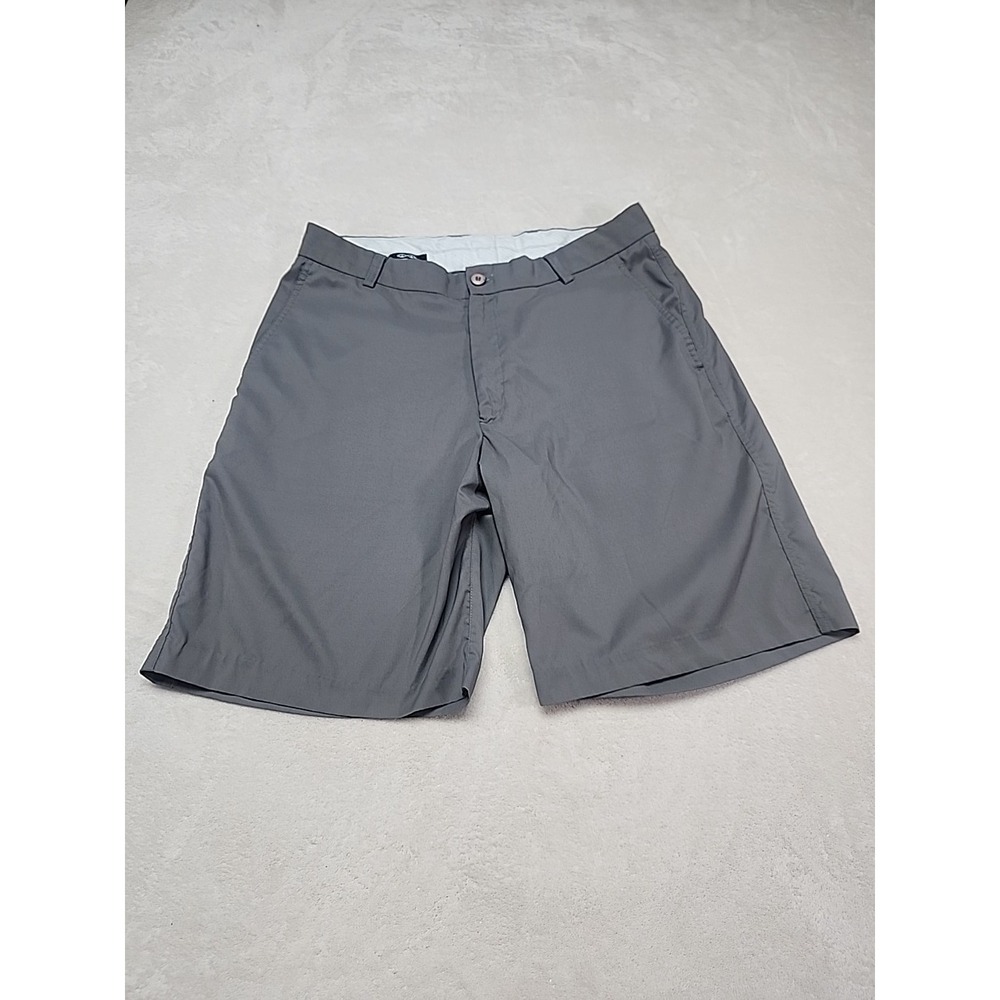 Snake‎ Eyes Flat Front Gray Golf Shorts Men's Size 36 100% Polyester